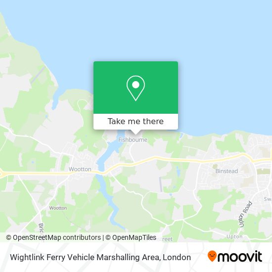 Wightlink Ferry Vehicle Marshalling Area map