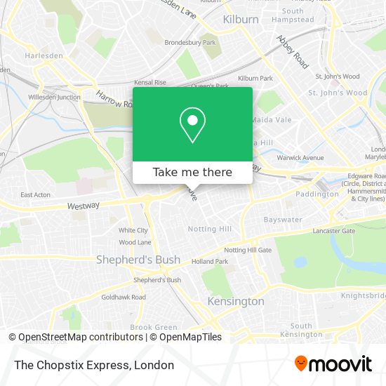 The Chopstix Express map