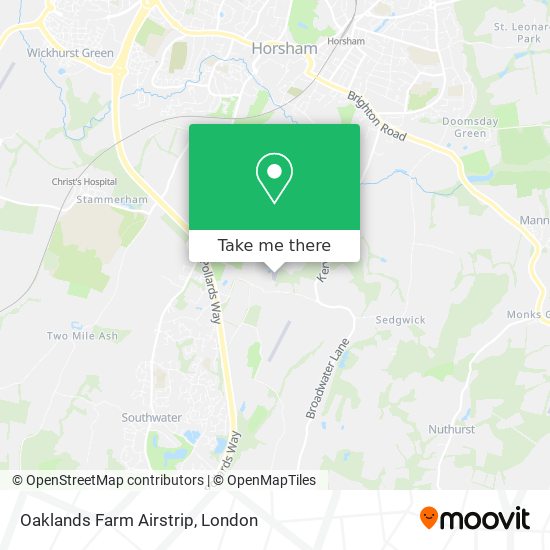 Oaklands Farm Airstrip map