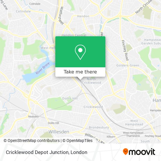 Cricklewood Depot Junction map