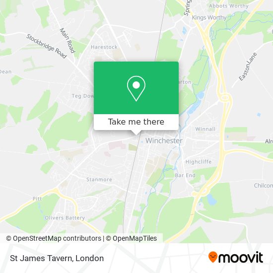 St James Tavern map