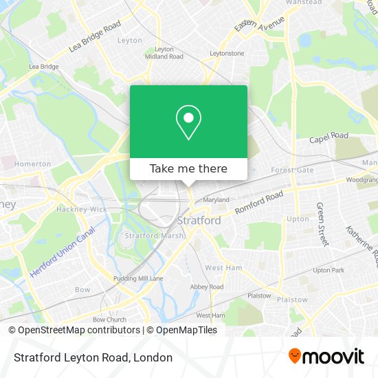 Stratford Leyton Road map