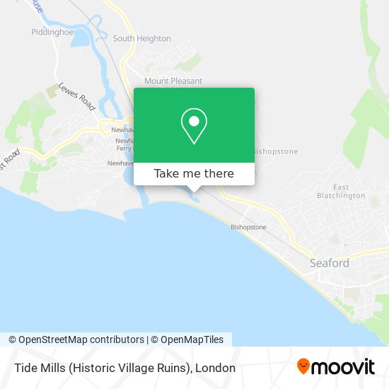 Tide Mills (Historic Village Ruins) map