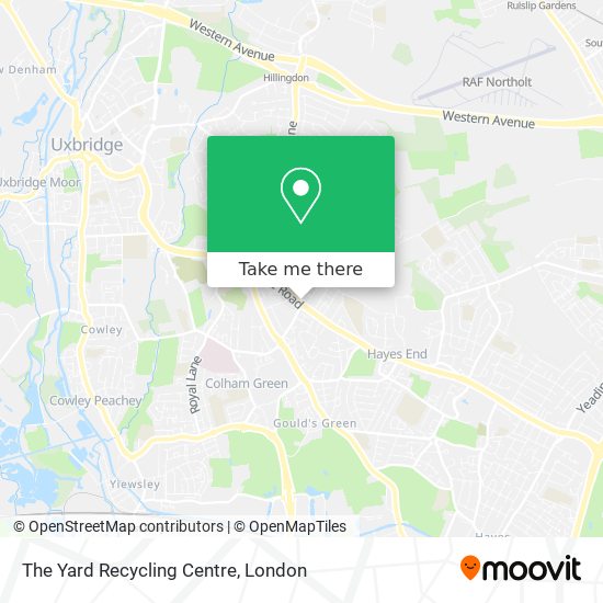 The Yard Recycling Centre map