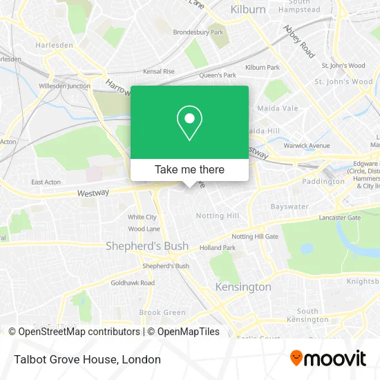 Talbot Grove House map