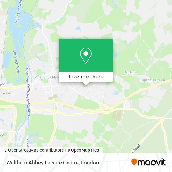 Waltham Abbey Leisure Centre map
