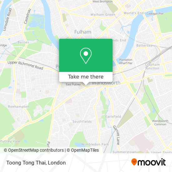 Toong Tong Thai map