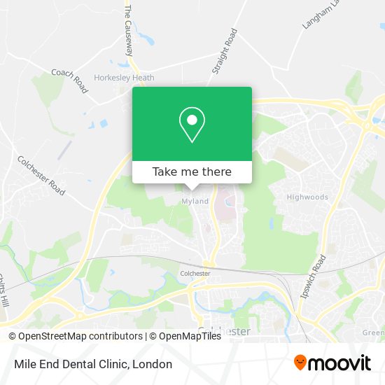 Mile End Dental Clinic map