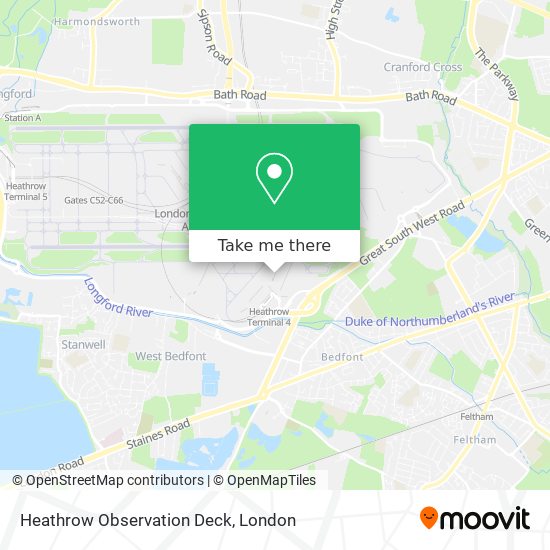 Heathrow Observation Deck map