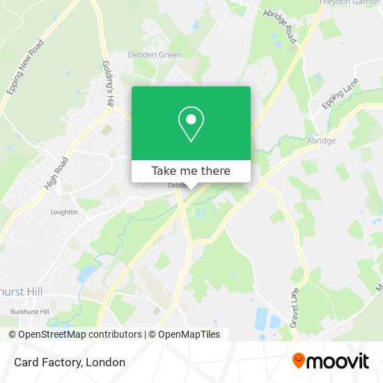 Card Factory map