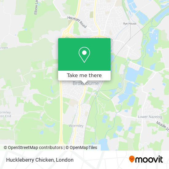 Huckleberry Chicken map