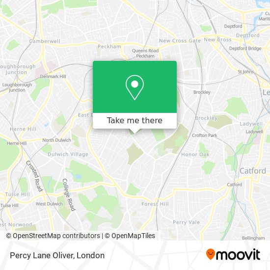 Percy Lane Oliver map