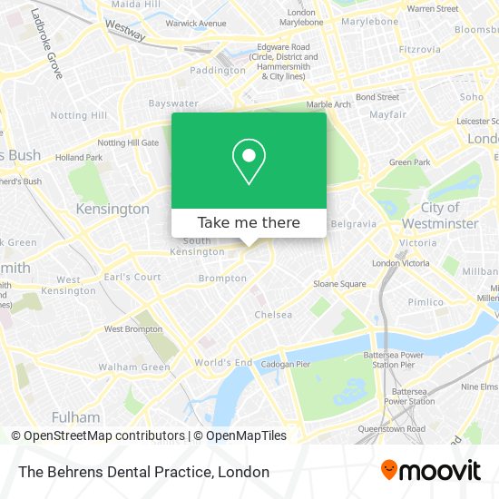 The Behrens Dental Practice map