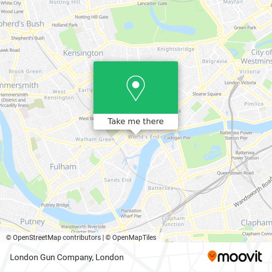 London Gun Company map