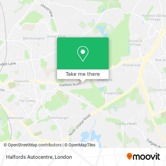 Halfords Autocentre map
