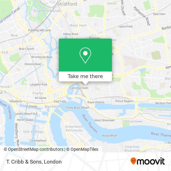 T. Cribb & Sons map