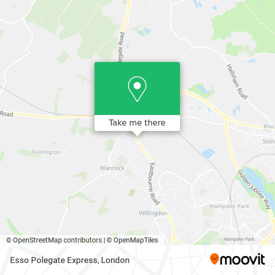 Esso Polegate Express map