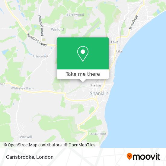 Carisbrooke map