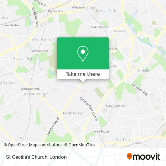 St Cecilia's Church map