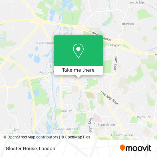 Gloster House map