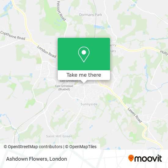 Ashdown Flowers map