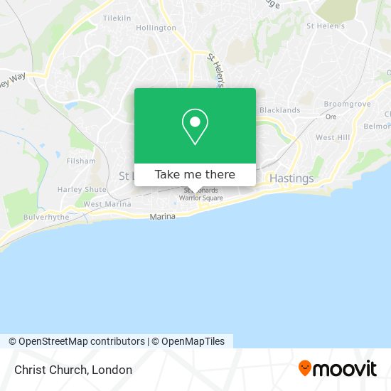 Christ Church map