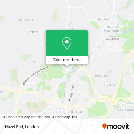 Hazel End map