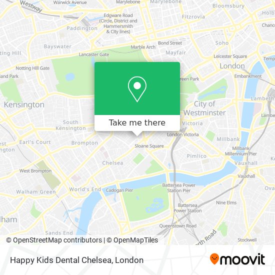 Happy Kids Dental Chelsea map