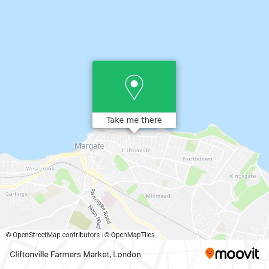 Cliftonville Farmers Market map