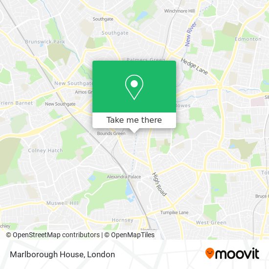 Marlborough House map