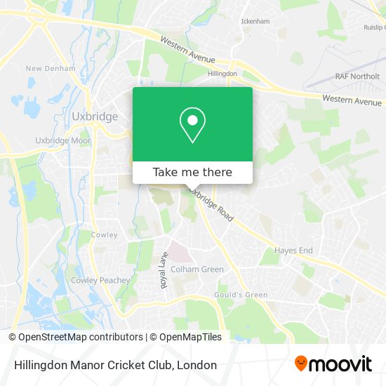 Hillingdon Manor Cricket Club map