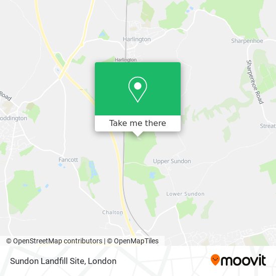 Sundon Landfill Site map