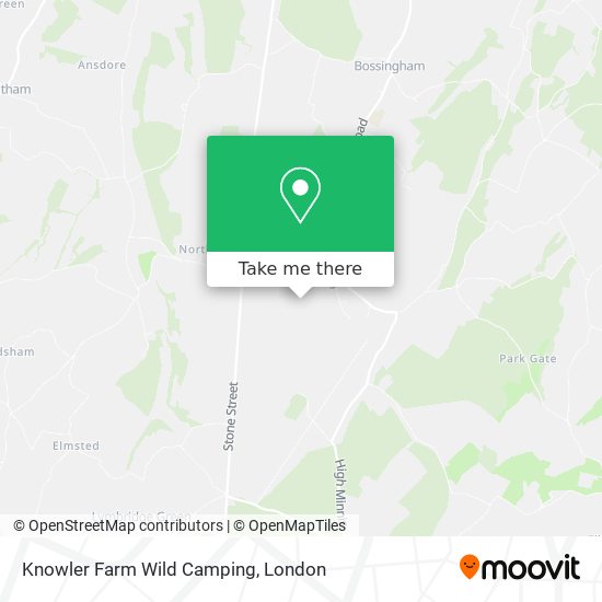 Knowler Farm Wild Camping map