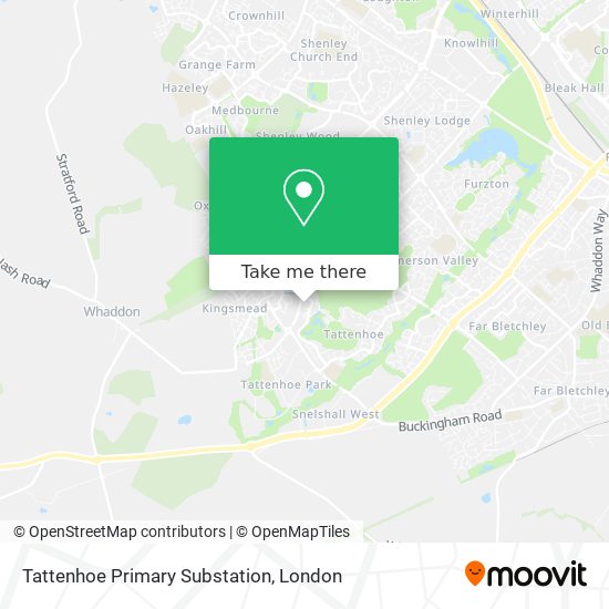 Tattenhoe Primary Substation map