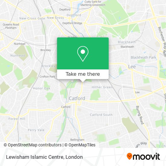 Lewisham Islamic Centre map