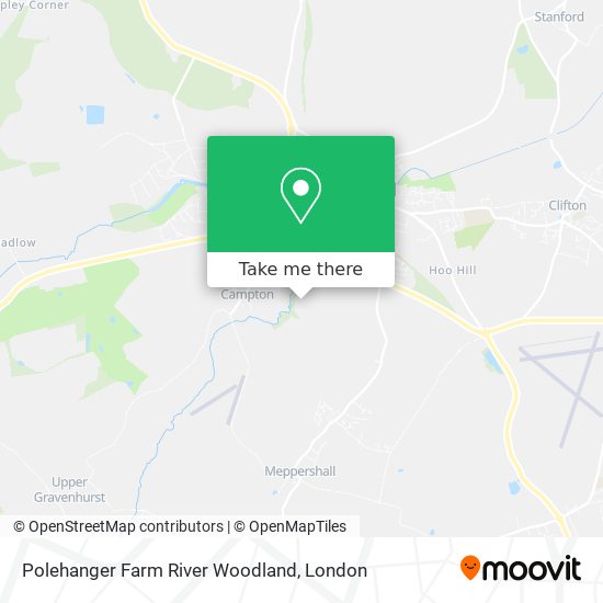 Polehanger Farm River Woodland map