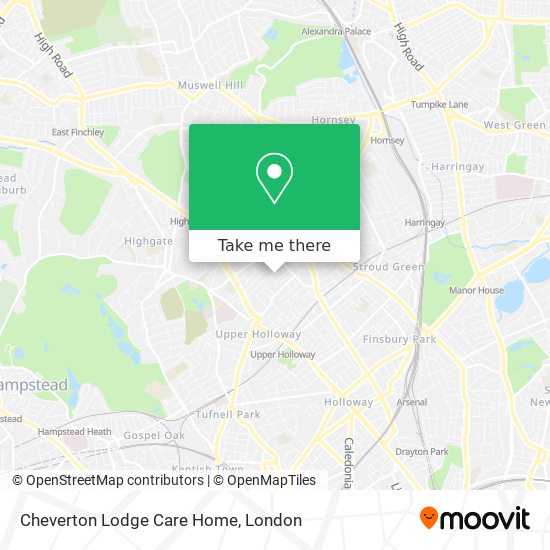 Cheverton Lodge Care Home map