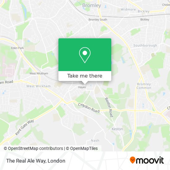 The Real Ale Way map
