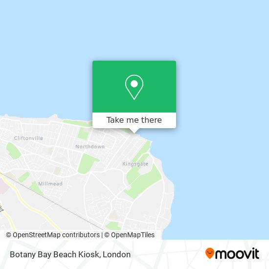 Botany Bay Beach Kiosk map