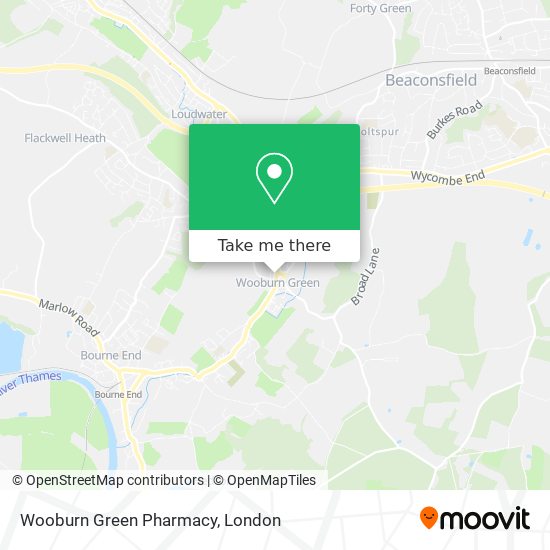 Wooburn Green Pharmacy map