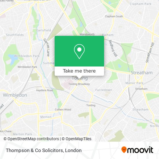 Thompson & Co Solicitors map