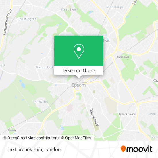 The Larches Hub map