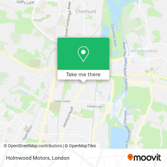 Holmwood Motors map