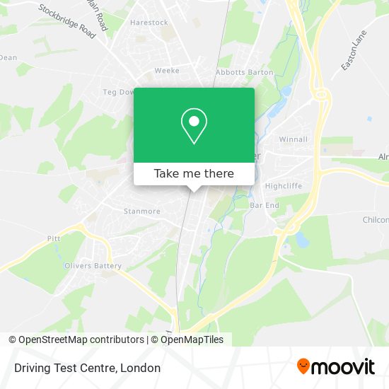 Driving Test Centre map