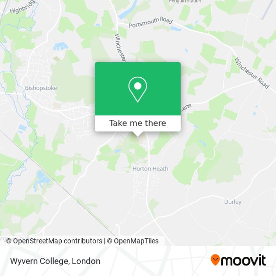 Wyvern College map