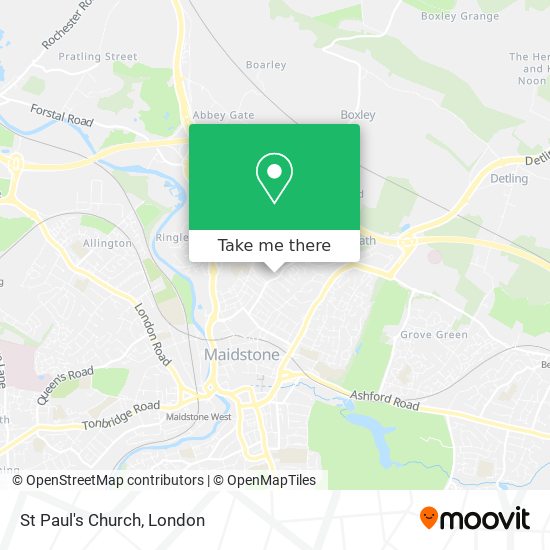 St Paul's Church map