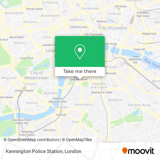 Kennington Police Station map