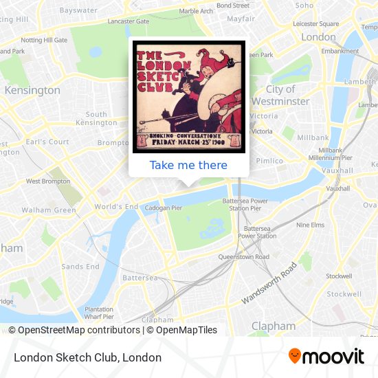 London Sketch Club map