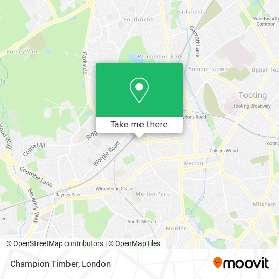 Champion Timber map