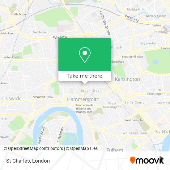 St Charles map